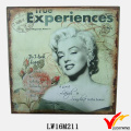 American Shabby Chic Metal Wall Decorative Plaques Marilyn Monroe